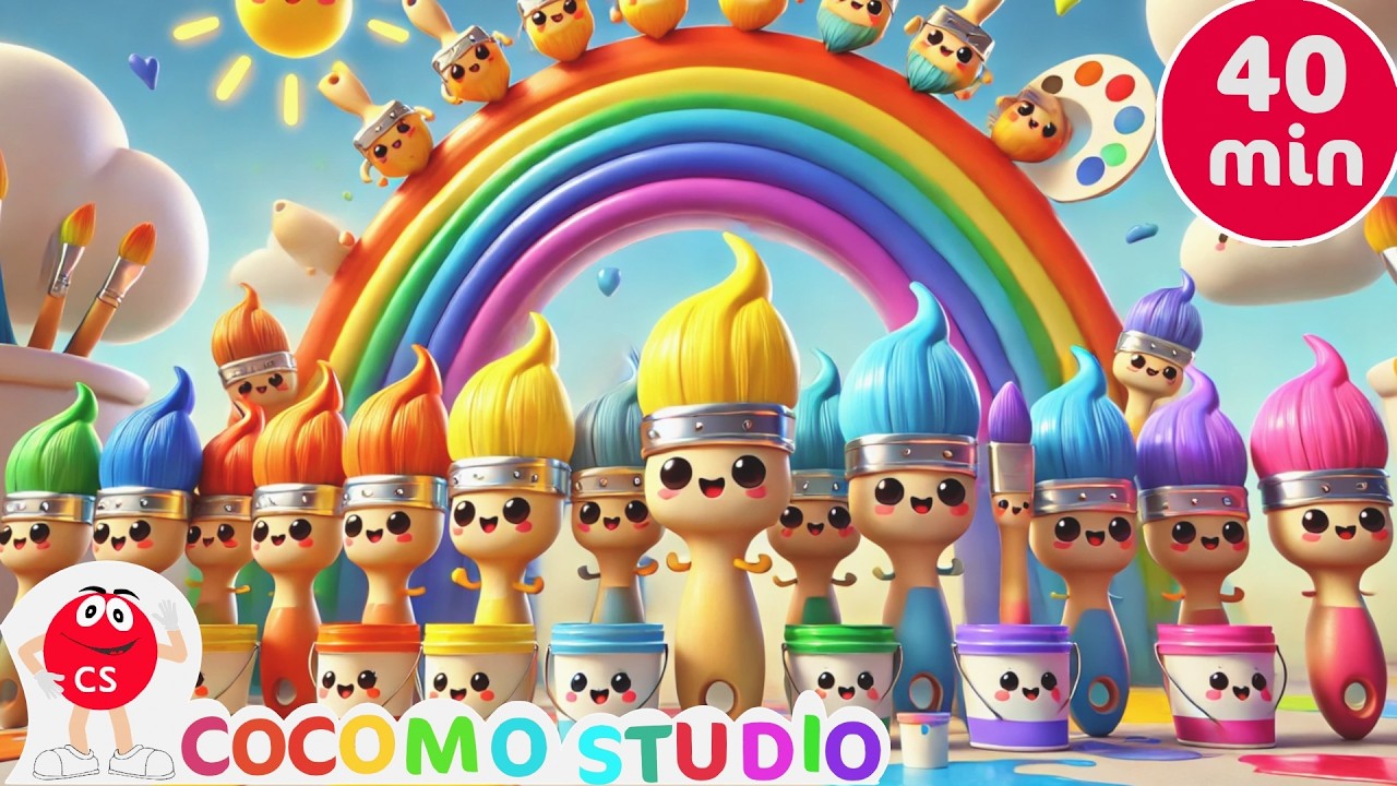 Песенка о цветах для детей | Изучаем цвета с помощью музыки | Обучающее видео для малышей