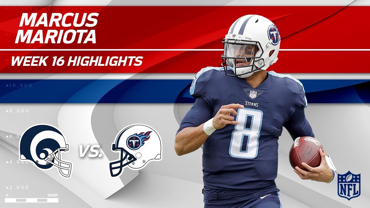 Marcus Mariota Highlights | Rams vs. Titans | NFL Wk 16 Player Highlights