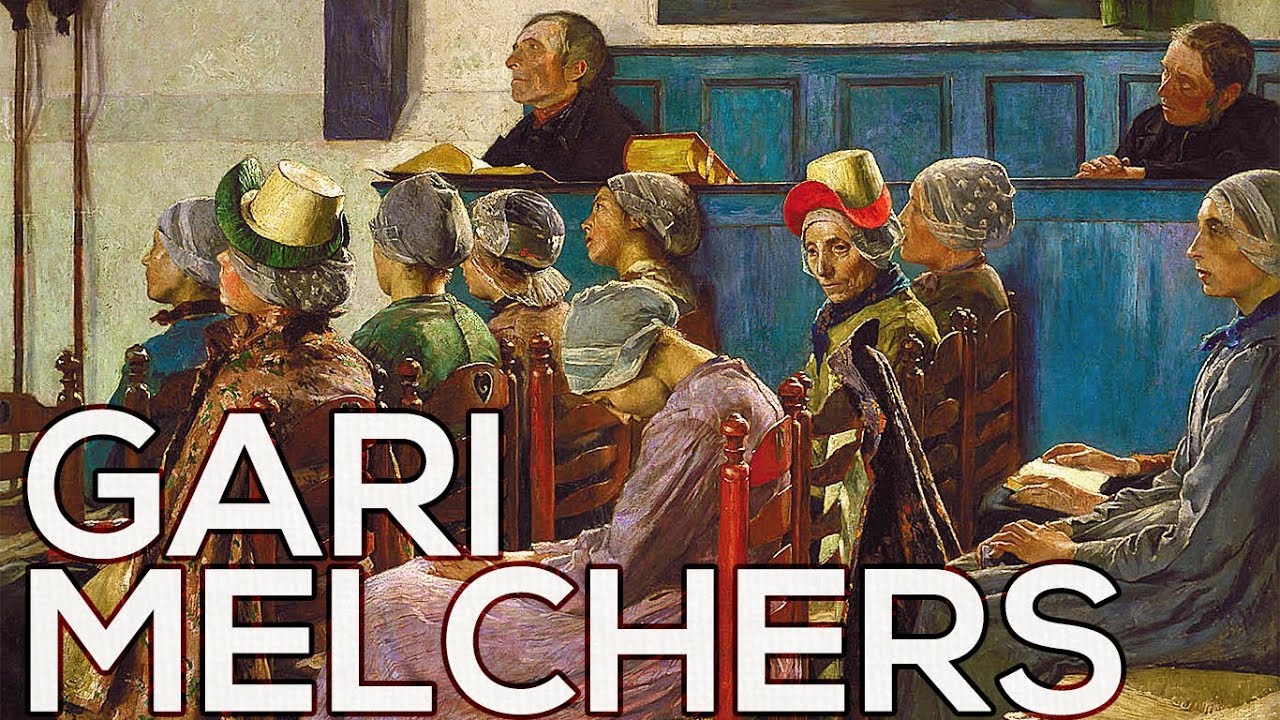 Gari Melchers: A collection of 82 paintings (HD)