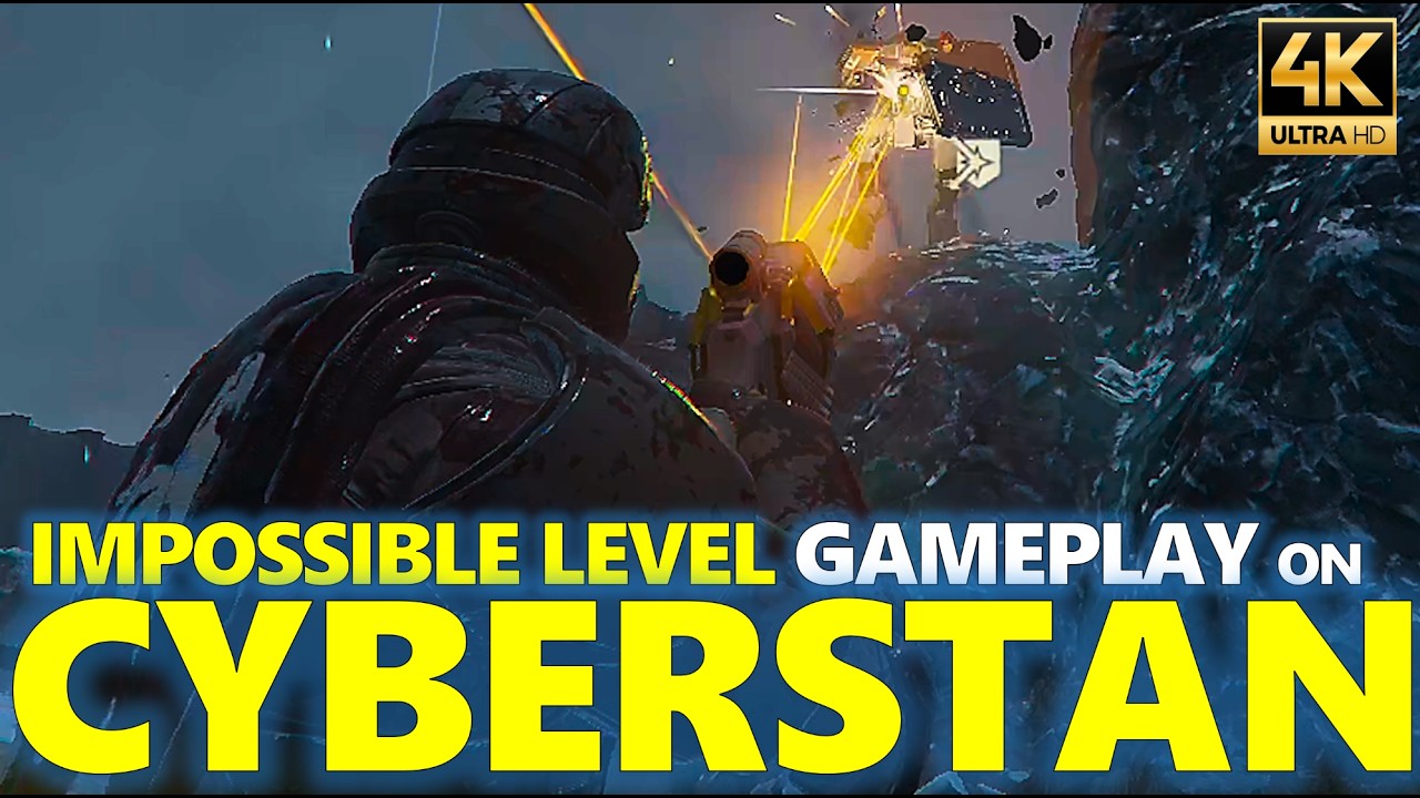 Helldivers 2 Vid92: Spartan X-divers jumping feet first into Cyberstan at Impossible Lvl difficulty