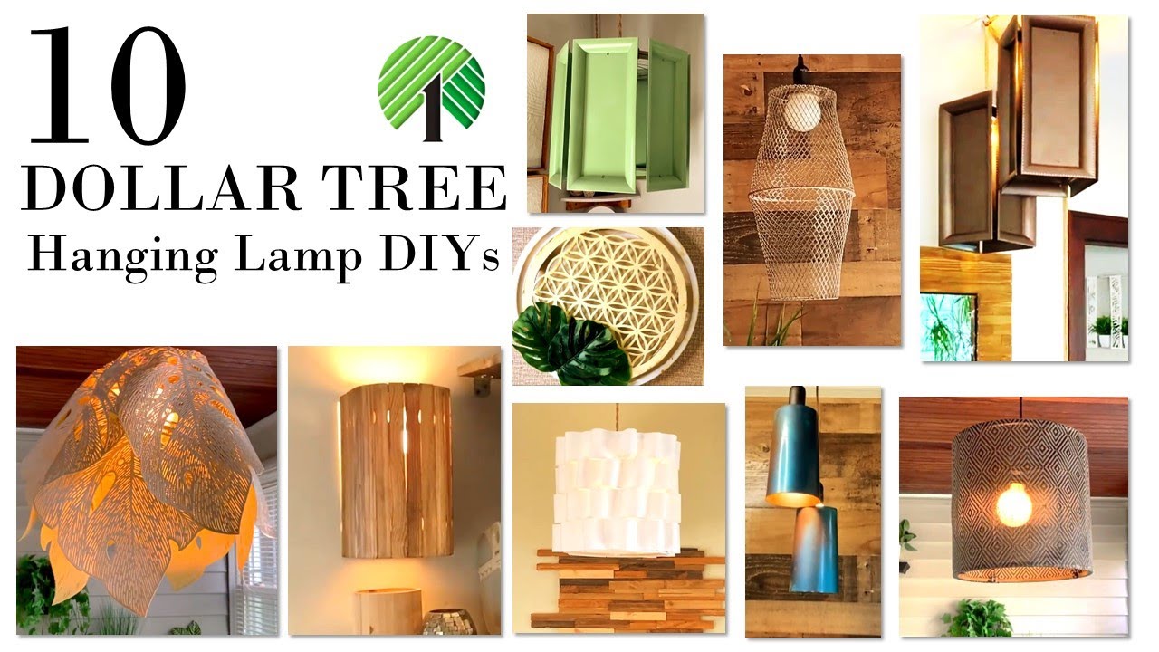 10 Fantastic Dollar Tree Hanging Lamp DIYs | Home Improvement Gold