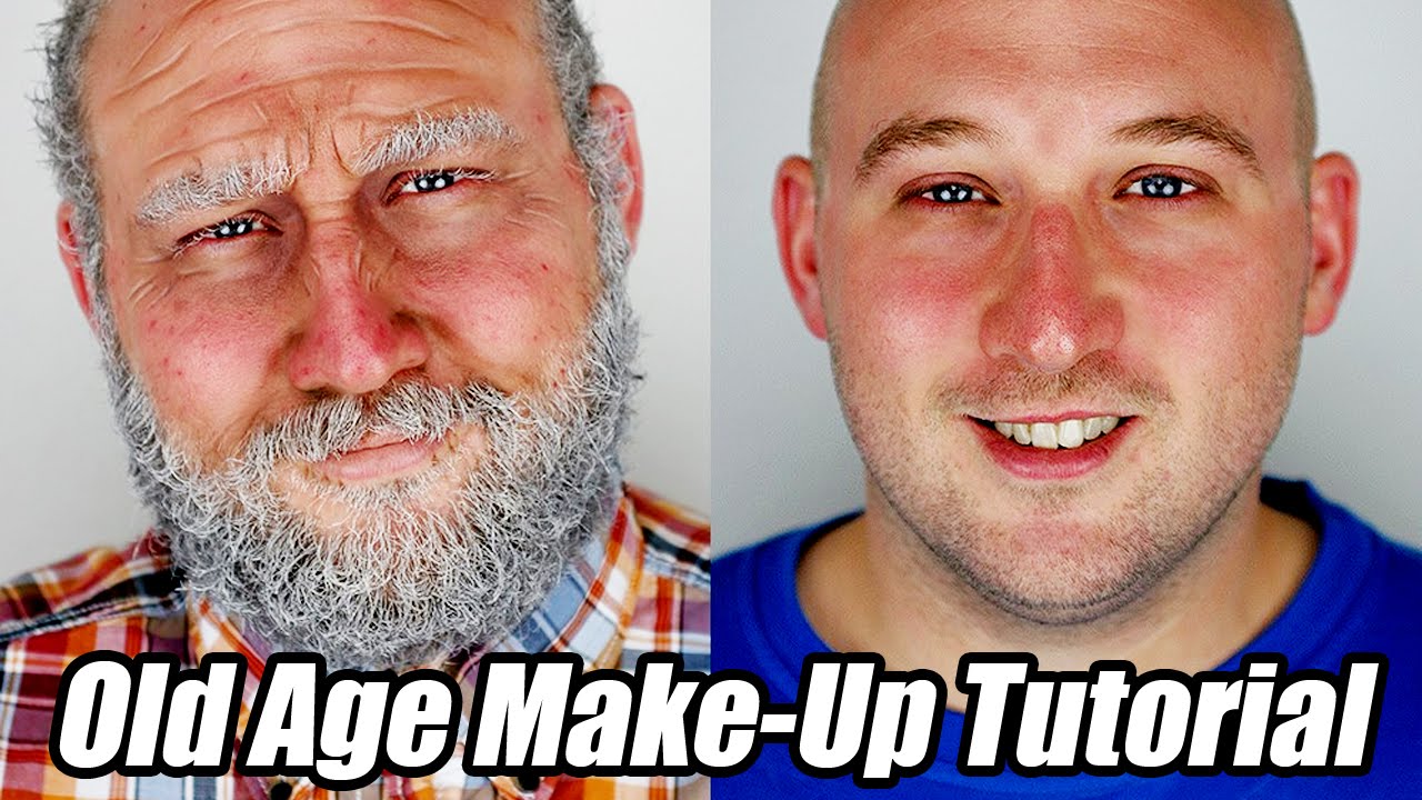 Old Age Makeup Tutorial without Prosthetics or Latex