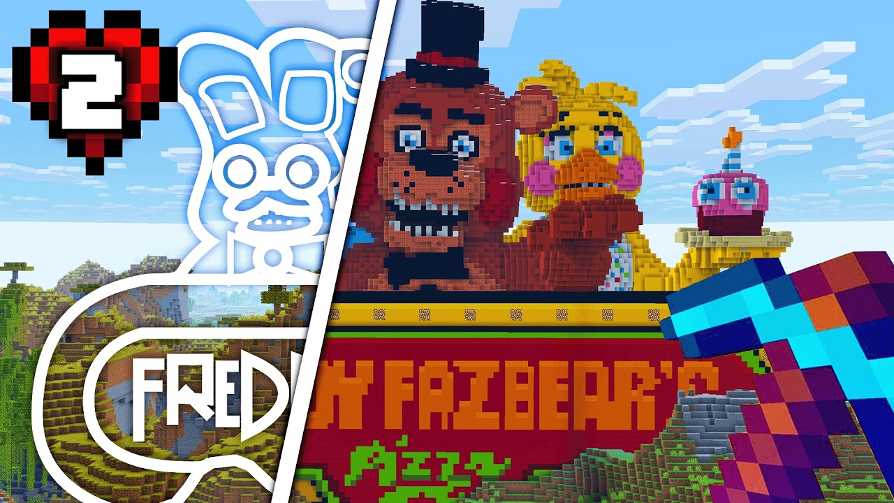 I Built the LARGEST FNAF Build in Hardcore Minecraft