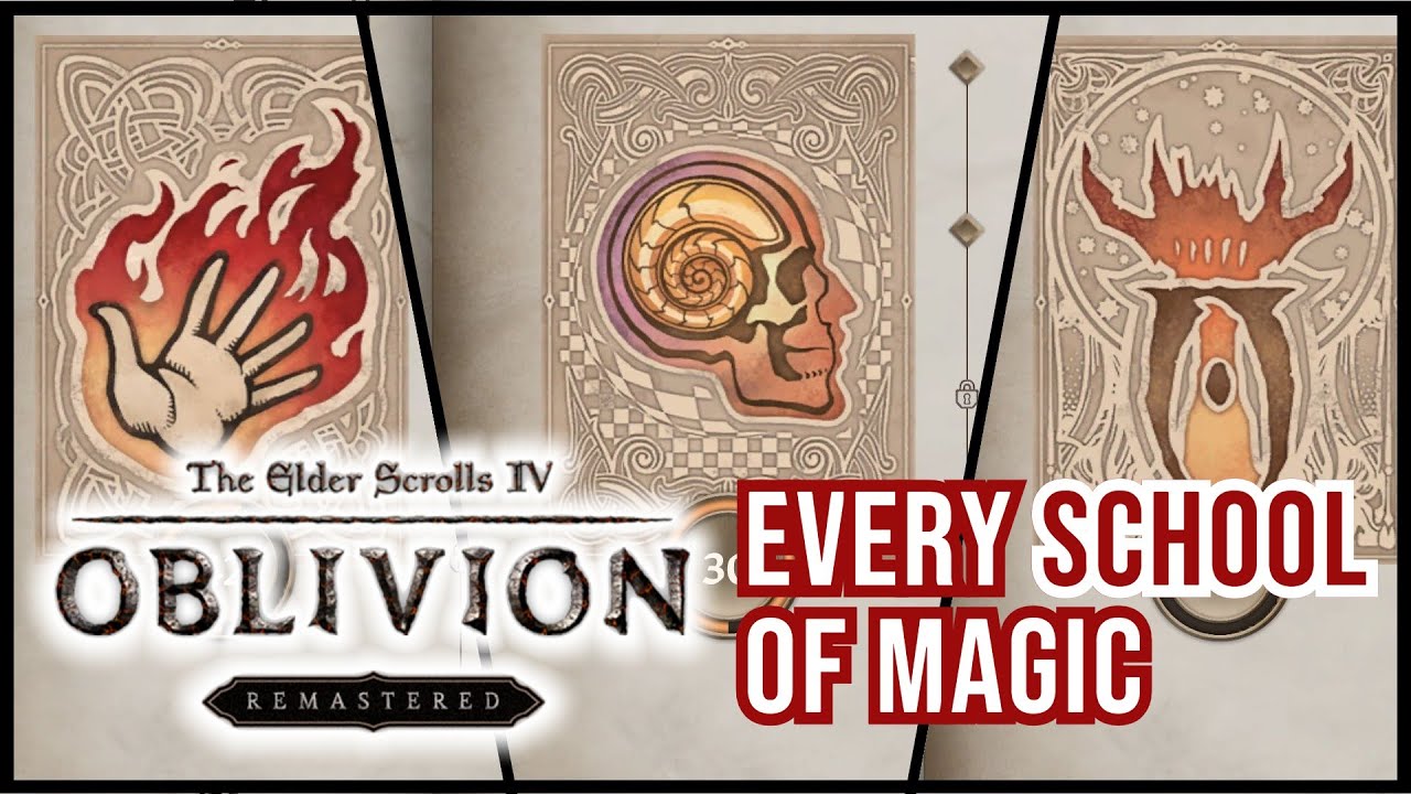 Oblivion Remastered: Every School of Magic, Ranked