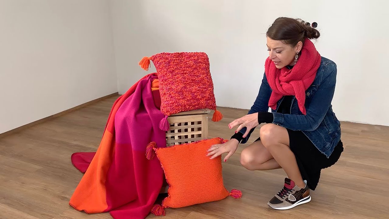 Projekt 29: Gestricktes Kissen mit Eva Moser-Klein