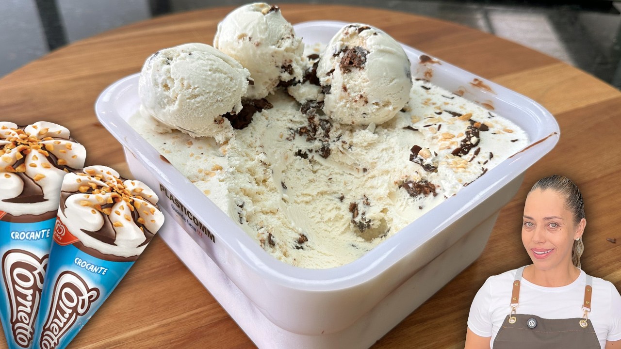 🍦 O Sorvete Tipo Cornetto Que Rende MUITO e Custa Pouco!