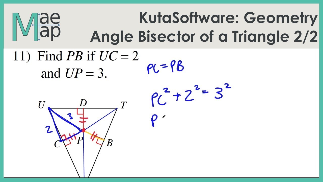 KutaSoftware: Geometry- Angle Bisector Of A Triangle Part 2