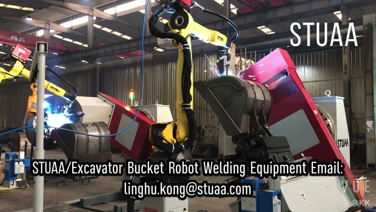 STUAA/Excavator Bucket Robot Welding Equipment Email: linghu.kong@stuaa.com