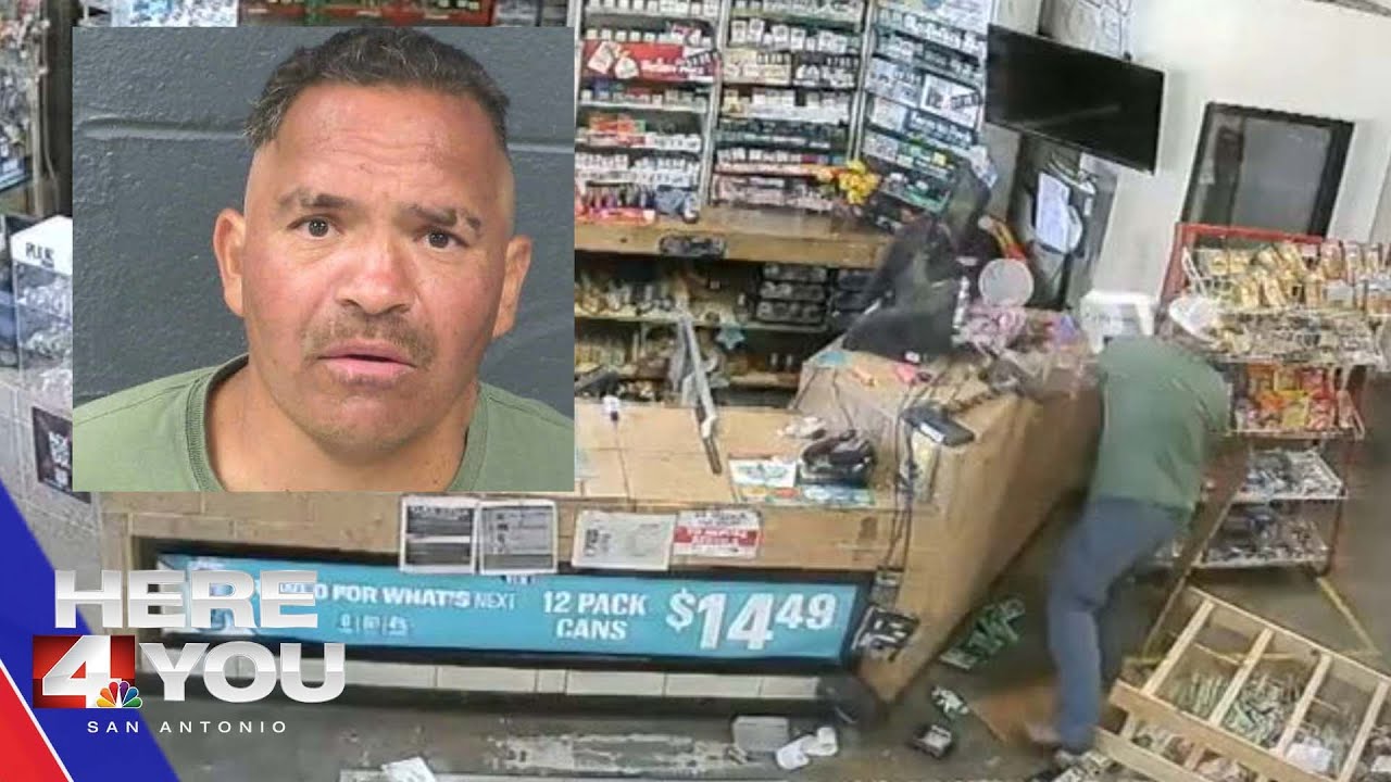 Elee Garcia Silva ransacks Chucky's Convenience Store, raw surveillance footage