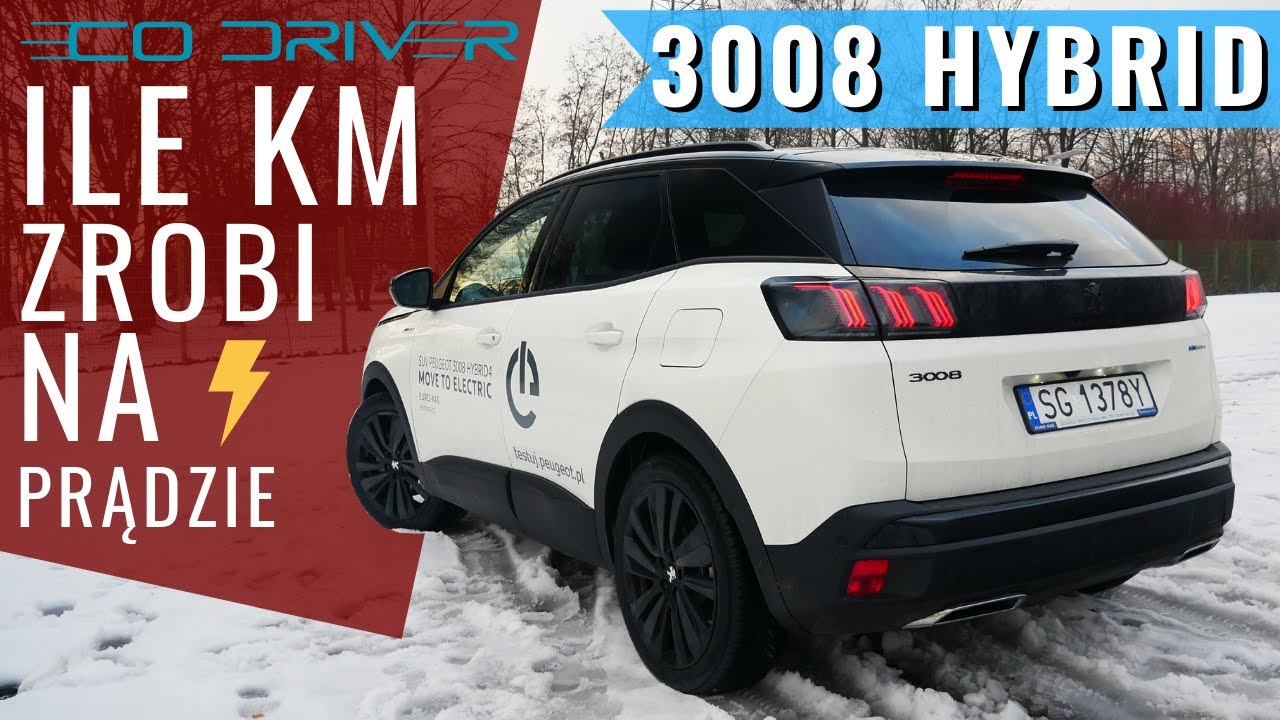 Peugeot 3008 Hybrid4 - TEST zasięgu w trybie elektrycznym (ile przejedzie na prądzie?)