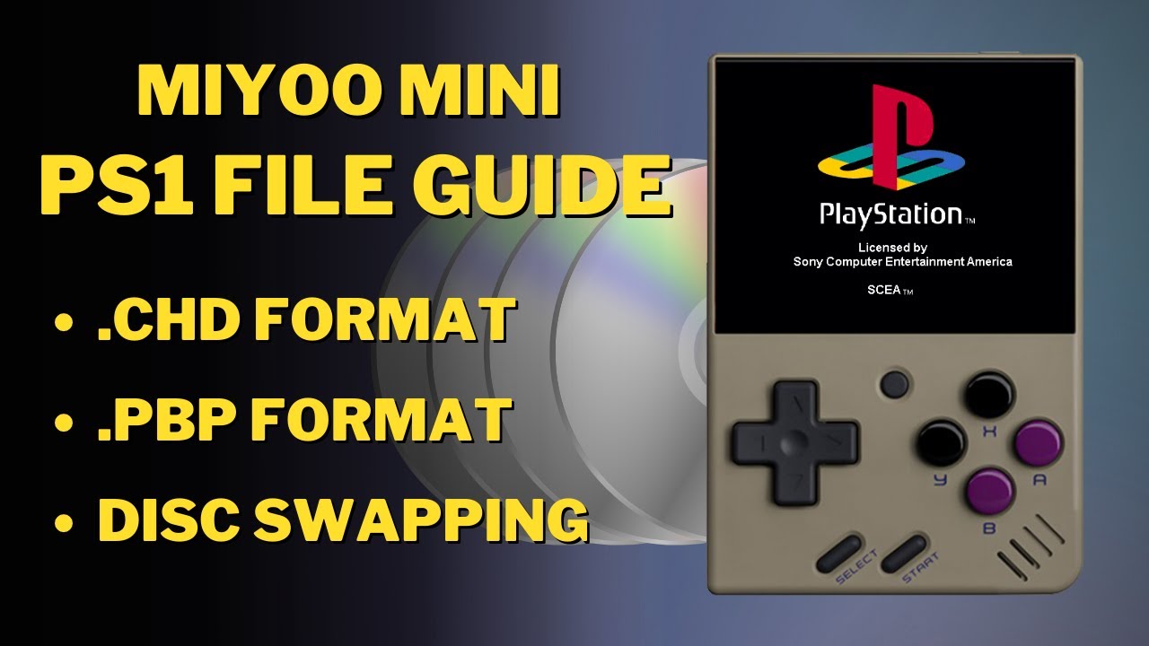 How to play PS1/Playstation files on Miyoo Mini | PBP, CHD Conversion Tutorial, Disc Swapping Guide