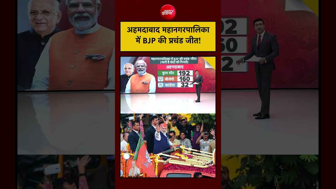 Gujarat Local Body Election Results 2026: अहमदाबाद महानगरपालिका में BJP की प्रचंड जीत!