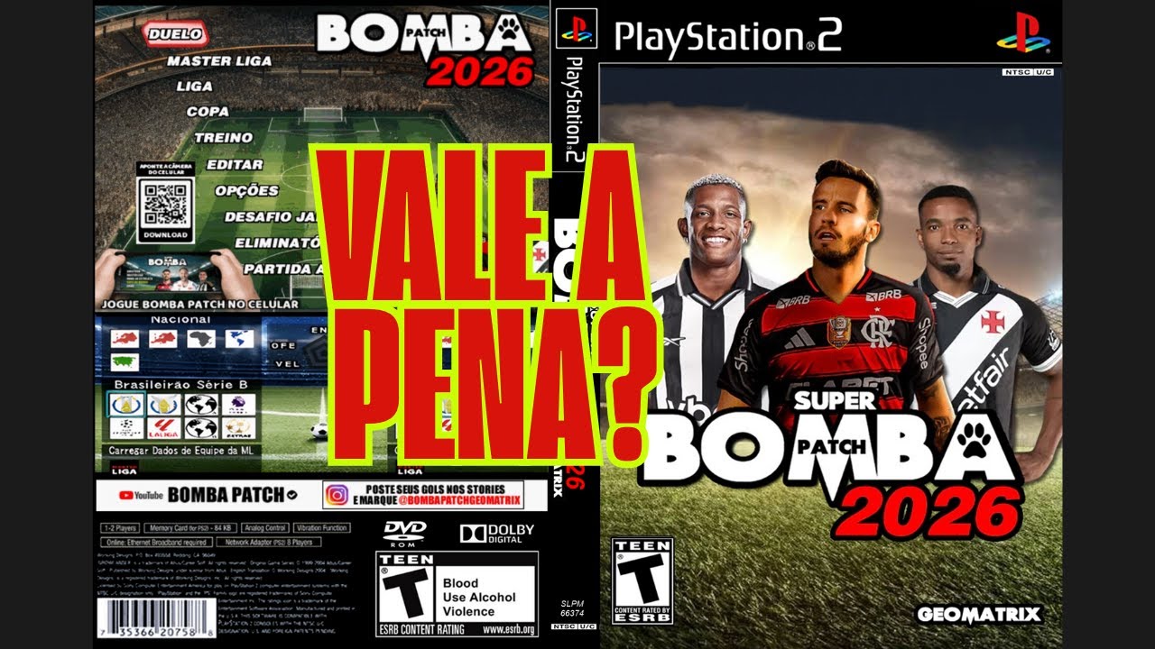 ANÁLISE SUPER BOMBA PATCH 2026 PS2 GEOMATRIX 🔥 VALE A PENA?