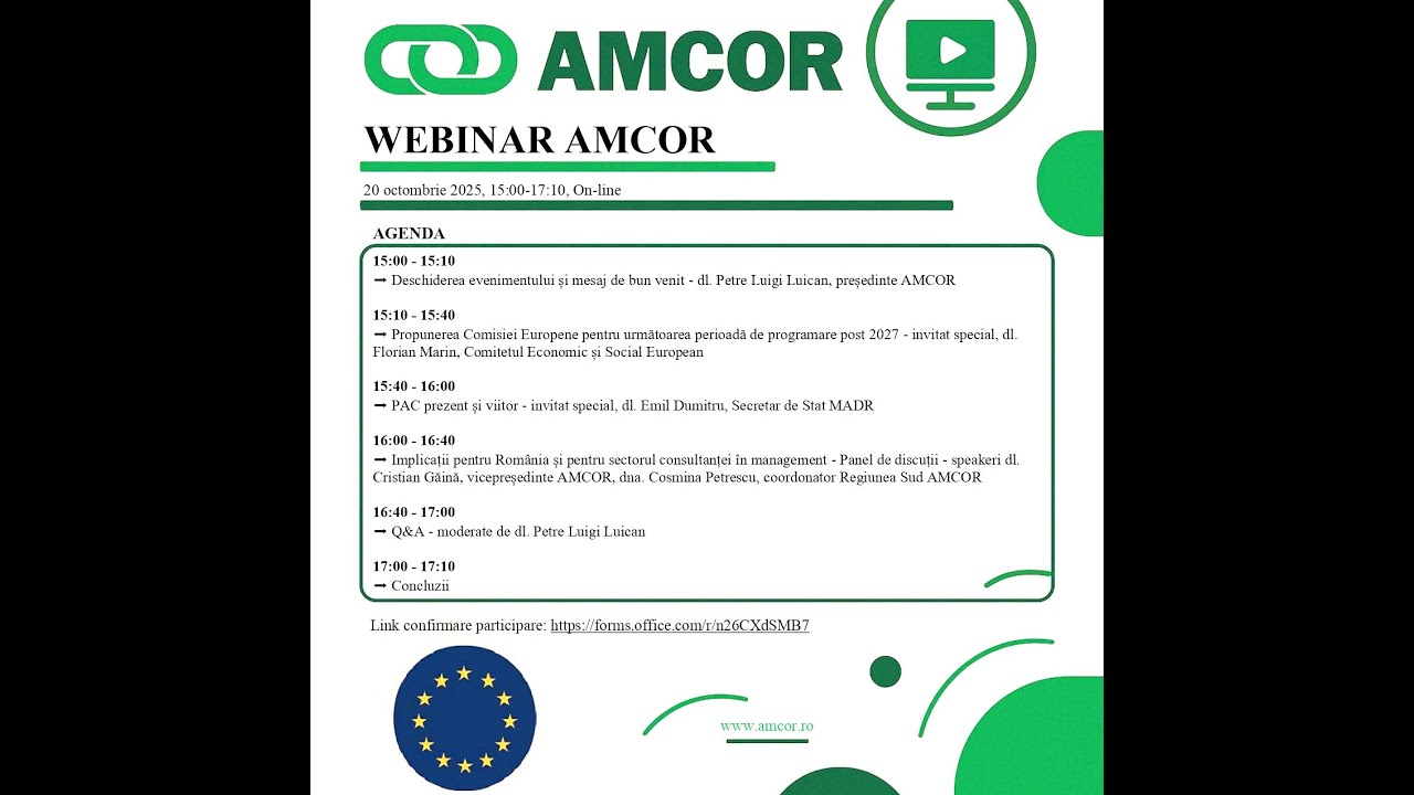Webinar AMCOR - 20 octombrie 2025