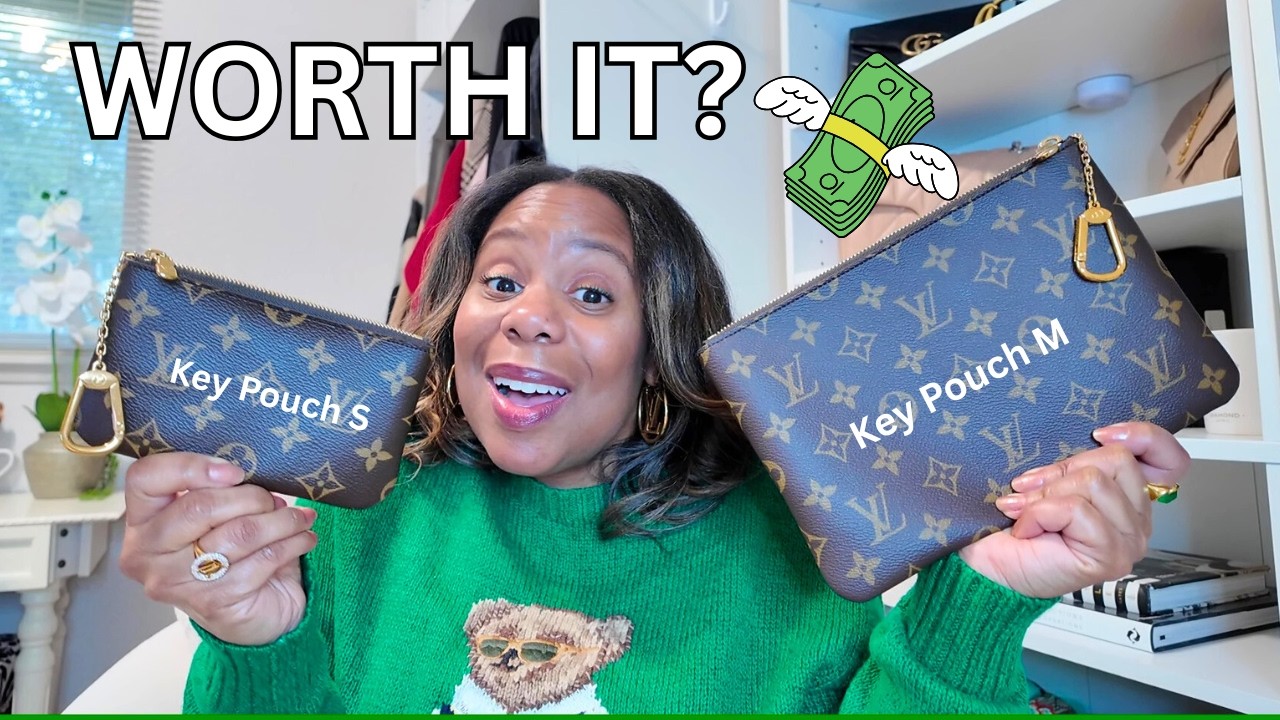 LOUIS VUITTON KEY POUCH S vs M | 1-Year Review (Wear & Tear, Pros & Cons)