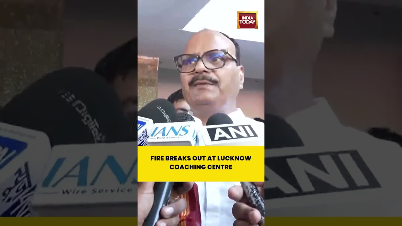 Lucknow Coaching Centre Fire: Students Rescued Amid Massive Operation #lucknowfire #aliganjfire