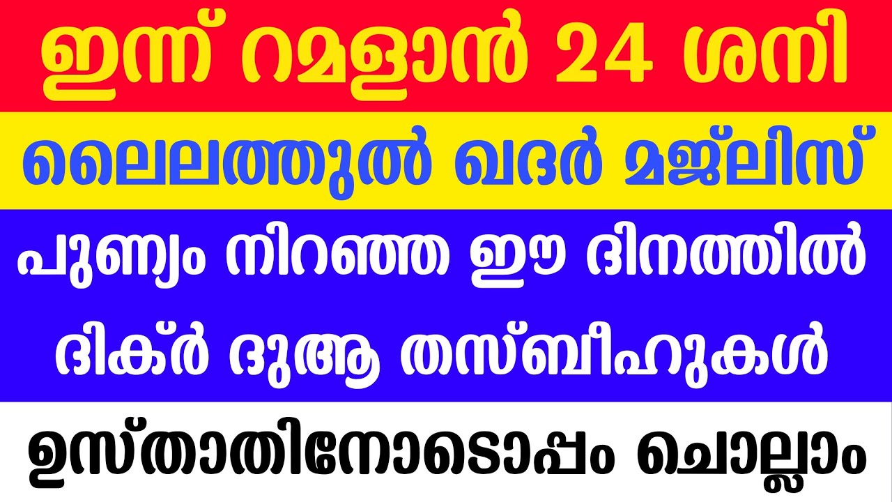 Lailathul Qadar Majlis | ഇപ്പോൾ ചൊല്ലേണ്ട ദിക്ർ ദുആ തസ്ബീഹുകളും ഇന്നാ അൻസൽനാഹു സൂറത്തും | 