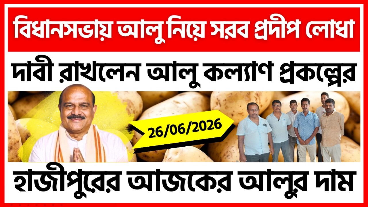 26/06/2026 : হাজীপুরের আজকের আলুর দাম | Potato Price in Hazipur - India Potato News