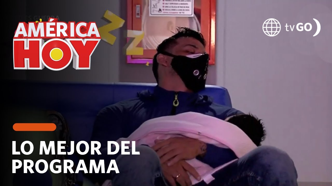 América Hoy:  Christian Domínguez cuidando de su hija mientras Pamela Franco canta (HOY)