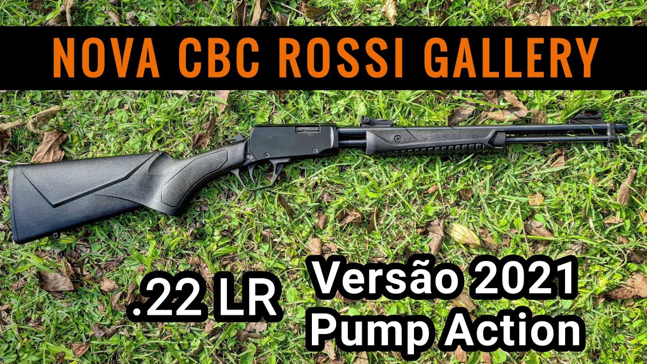 NOVA CBC/Rossi GALLERY em .22 LR versão 2021. Teste e Apresentação do 22 em Ação PUMP
