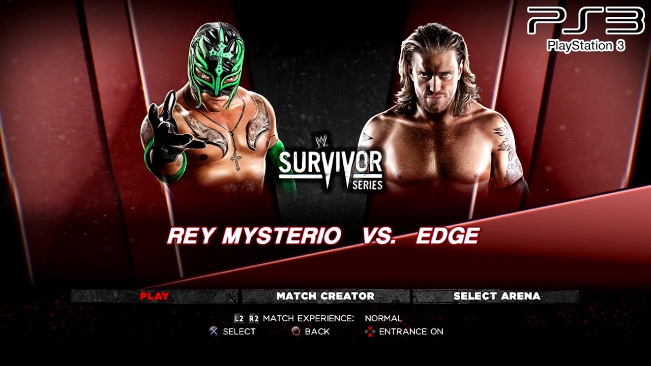 WWE '13 PS3 - Rey Mysterio VS Edge [2K][mClassic]