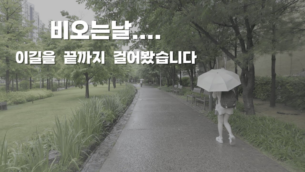 비 오는 날 경의선 숲길을 걷다 | 마음이 맑아지는 하루