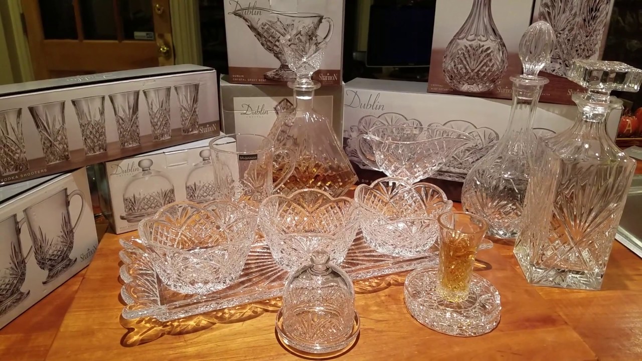 MASSIVE Burlington Crystal Haul - Shannon by Godinger Dublin Collection