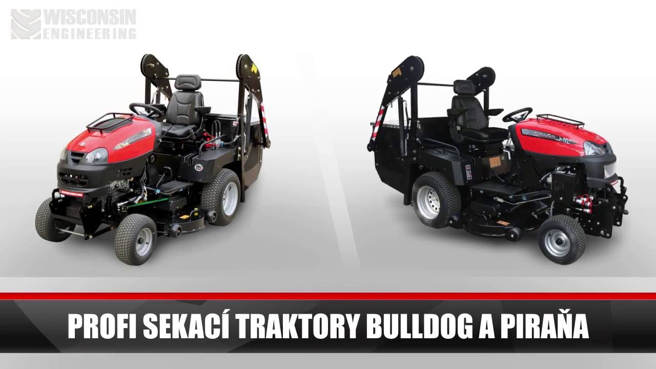 České profi sekací traktory Bulldog a Piraňa