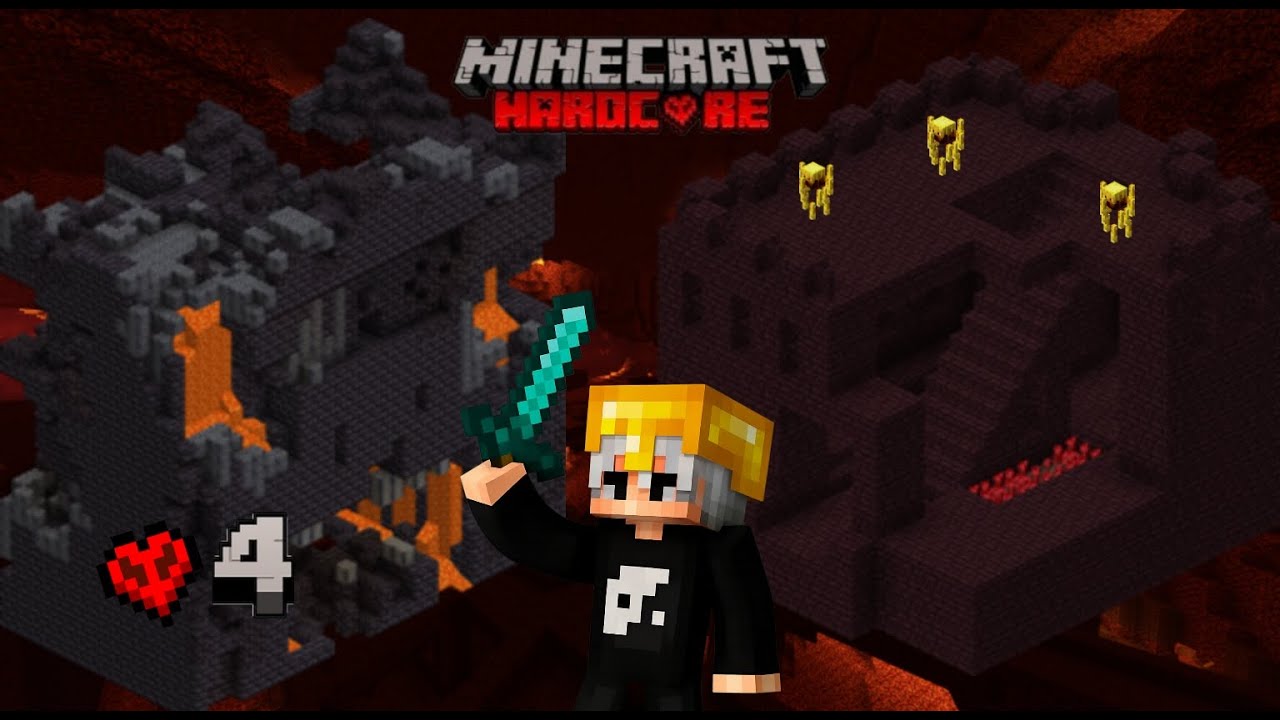 MINECRAFT HARDCORE #4 سفر لوک خوشانس به جهنم 😁