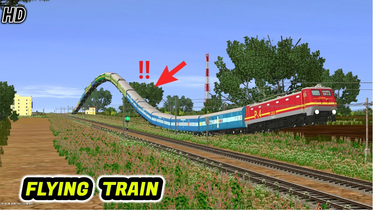 I SAW A FLYING TRAIN 😱 !! || TRAINZ 12 || JOURNEY VLOG