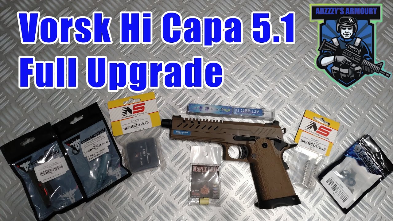 Обновление Vorsk Hi capa 5.1 для использования с баллоном HPA и адаптером