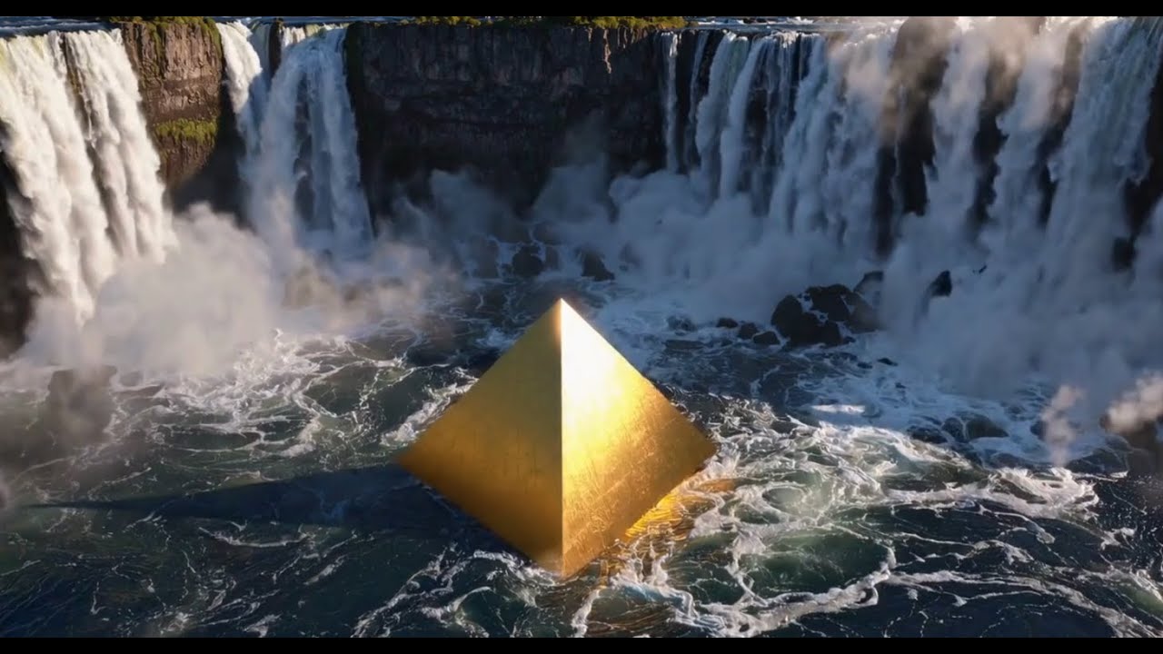 Wealth & Prosperity Meditation | 888Hz | Victoria Falls | Golden Pyramid
