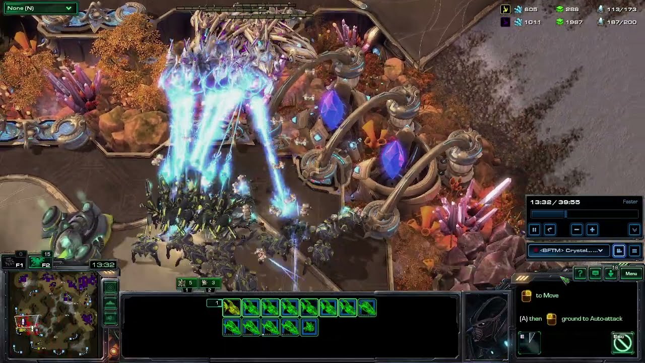 Starcraft 2 Gold Protoss VS Protoss - Very Intense and Close Game