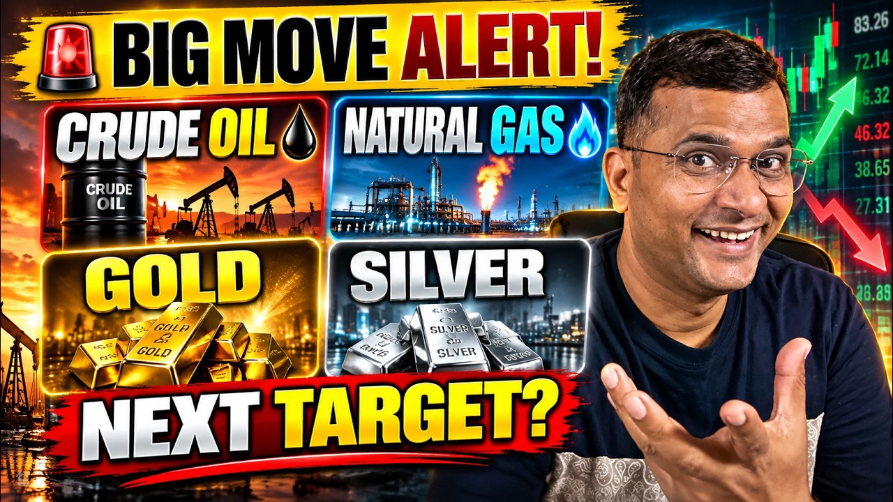 CRUDE OIL 🚀 NATURAL GAS ⚡ GOLD 🥇 SILVER 🥈 में बड़ा Move! आज का पूरा MCX Analysis | Buy या Sell?