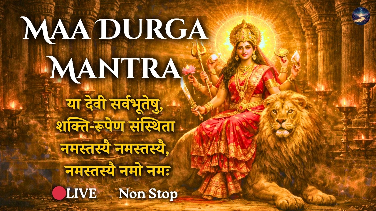 Ya devi sarva bhuteshu shakti rupena samsthita | Mantra for Navratri to Destroy Negativity 🔴 LIVE
