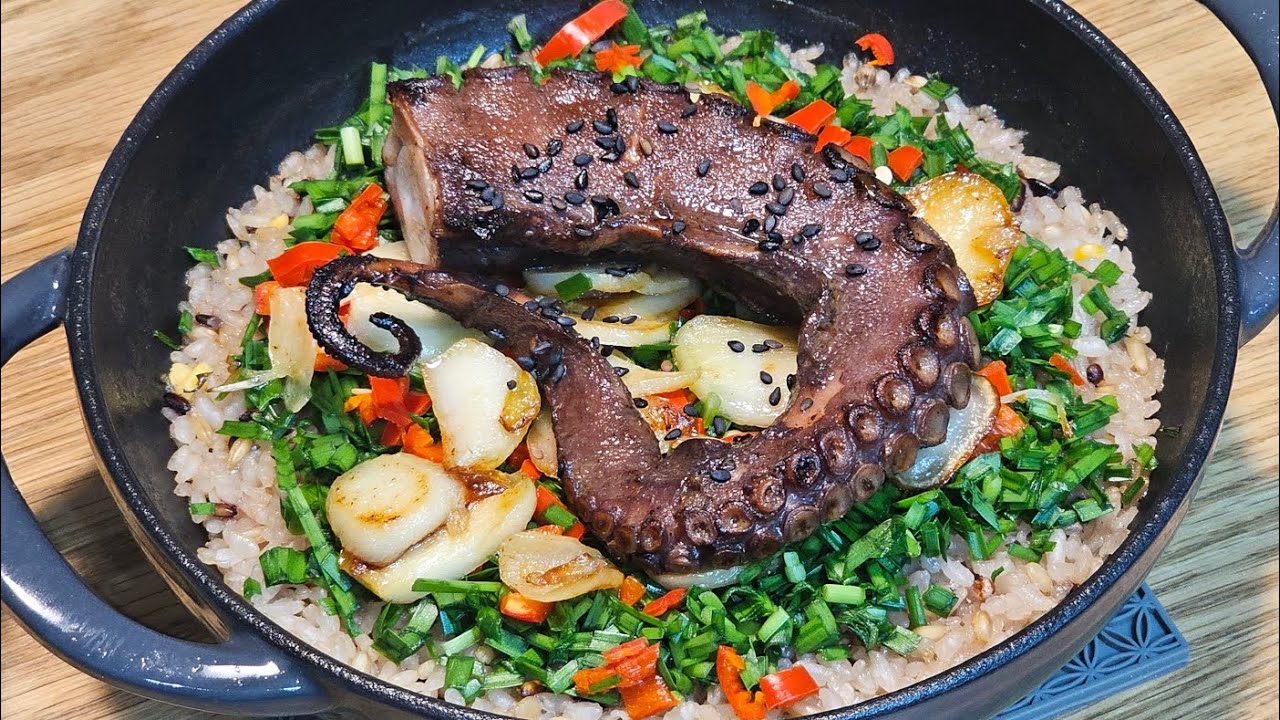 우와 소리가 절로나는 문어솥밥 🐙🔥 비주얼 미쳤어요 🤤👍