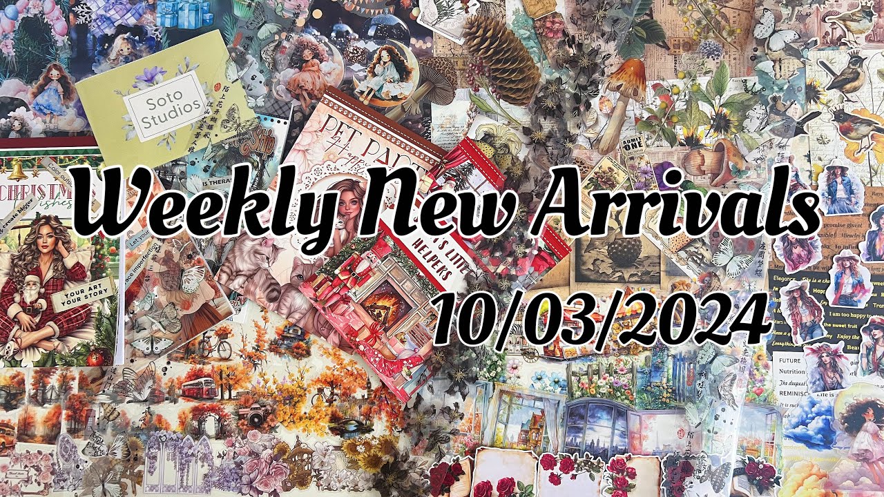Weekly New Arrivals at Soto-Studios.com | Collage Paper, Sticker, PET Tape| Scrapbook Craft Supplies