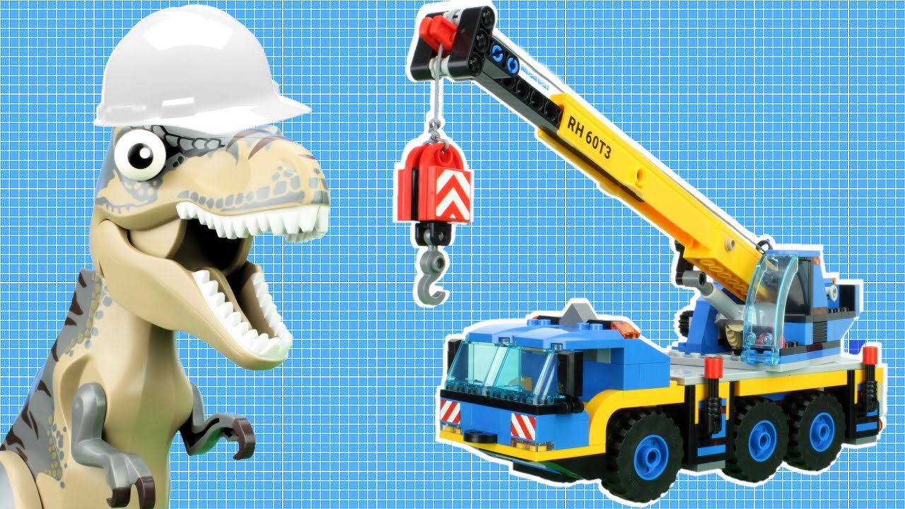 Lego Jurassic World Stop Motion | Epic T-Rex Build Montage! | Ep. 1 - Truck Crane | Reptibian Bricks