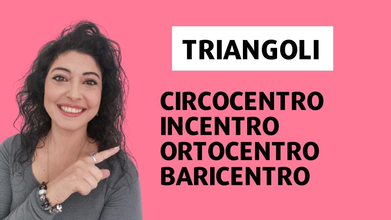 Circocentro, incentro, ortocentro e baricentro! I punti notevoli triangolo!
