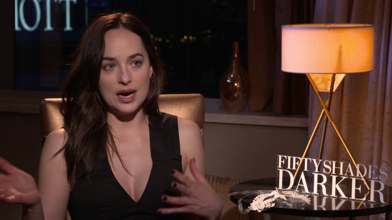 Fifty Shades Darker: Dakota Johnson Official Movie Interview | ScreenSlam