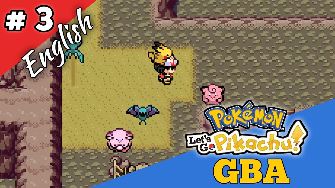 Pokemon Let's Go Pikachu GBA English Walkthrough 3 | Mt. Moon | Gameplay | Download