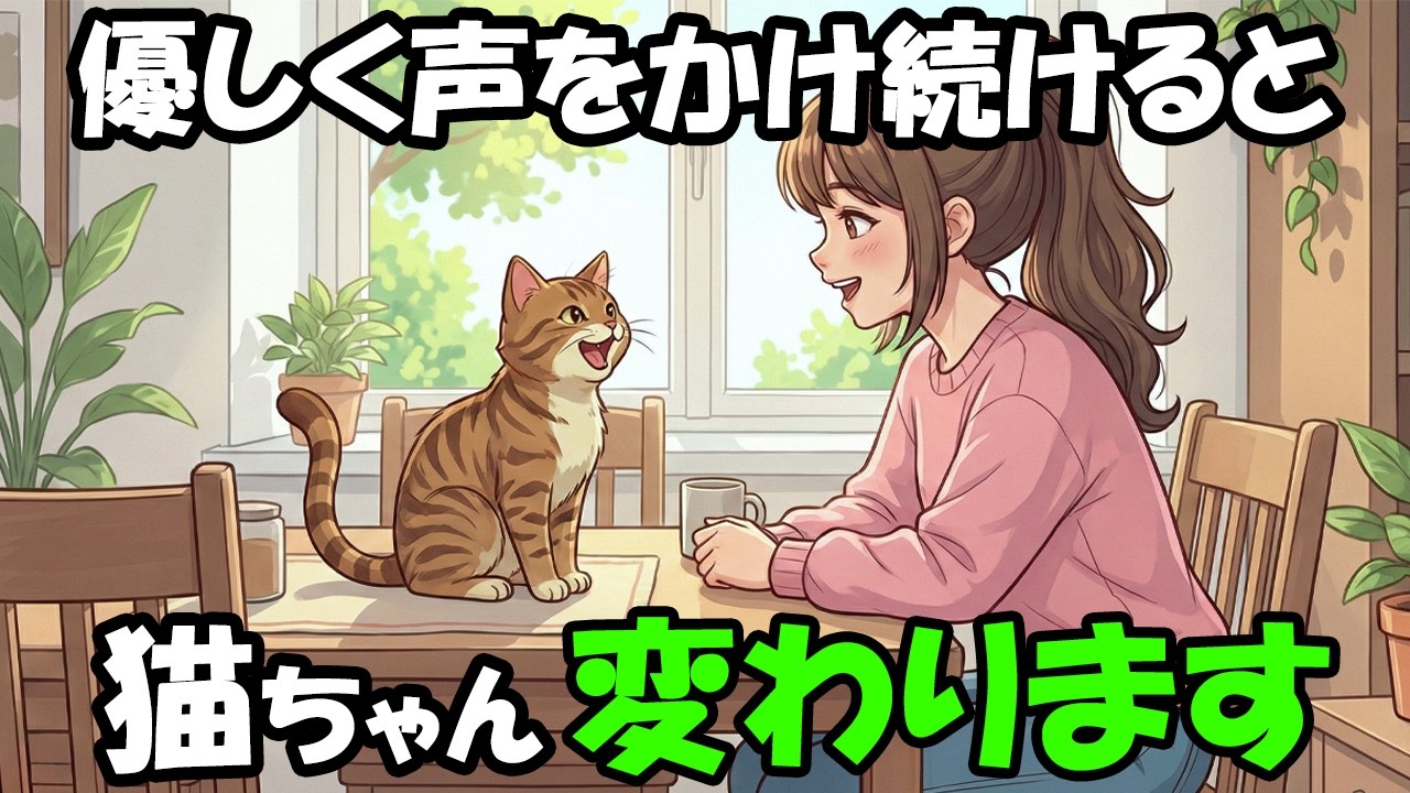 猫に優しく声をかけ続けると、何が起きるのか。