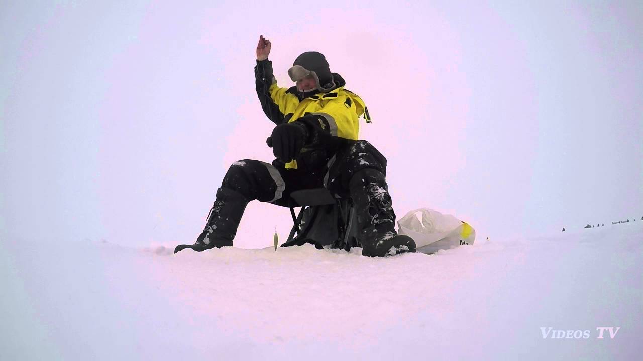 Ice fishing on Lake Peipsi