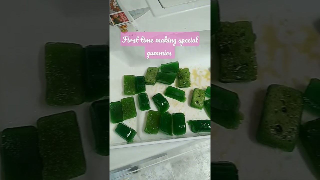 I MADE SPECIAL BLUE RASPBERRY POT GUMMIES!!#shorts