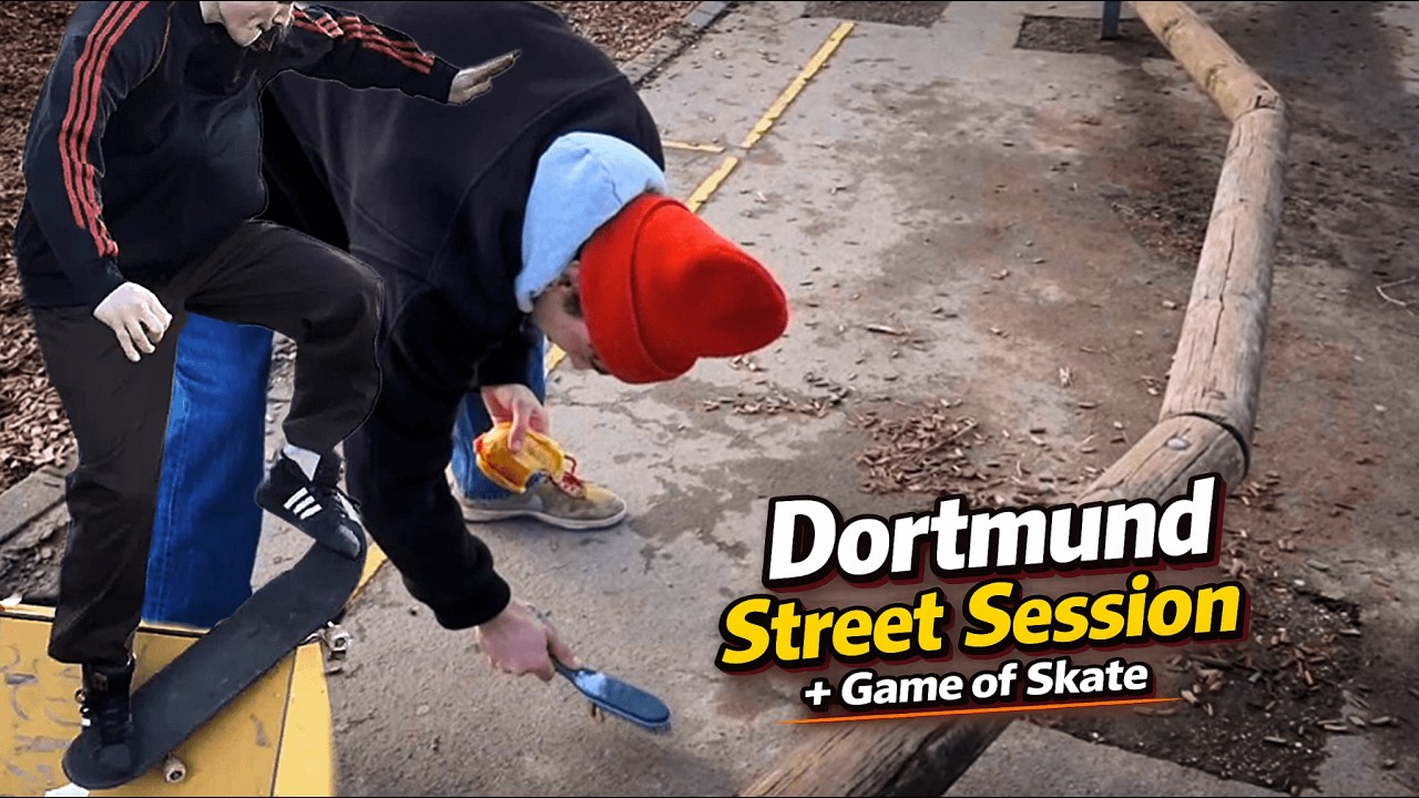 Dortmund Street Session (1/2) + Game of Skate│Wallies, Grinds, Flips