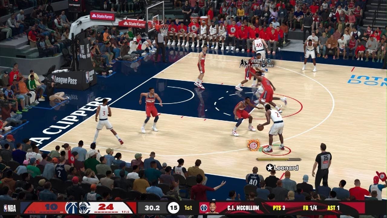 NBA 2K26 Regular season, Clippers vs. Wizards, 30-10
