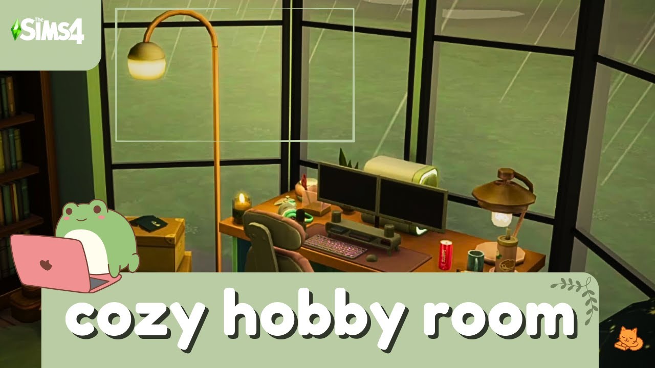The Sims 4 Cozy Hobby Room Build 🧶 | Relaxing, Soft Spoken Gameplay