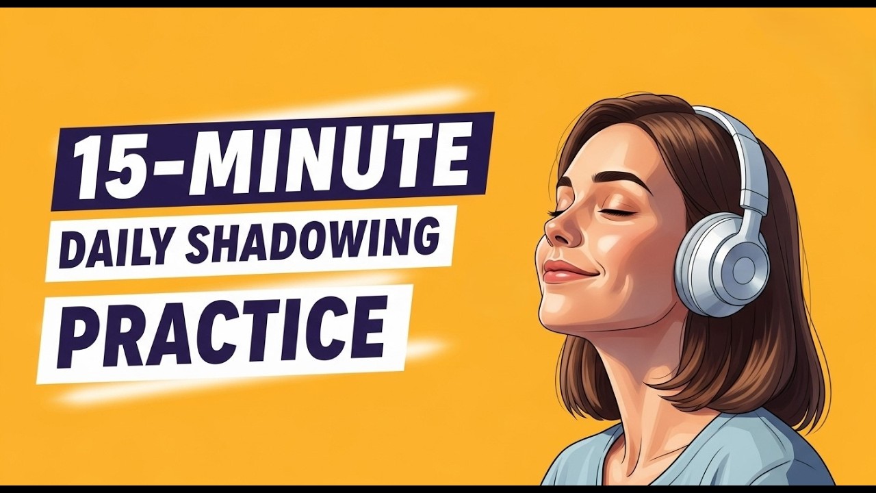15-Minute Daily Shadowing Practice to Improve English Fluency Fast