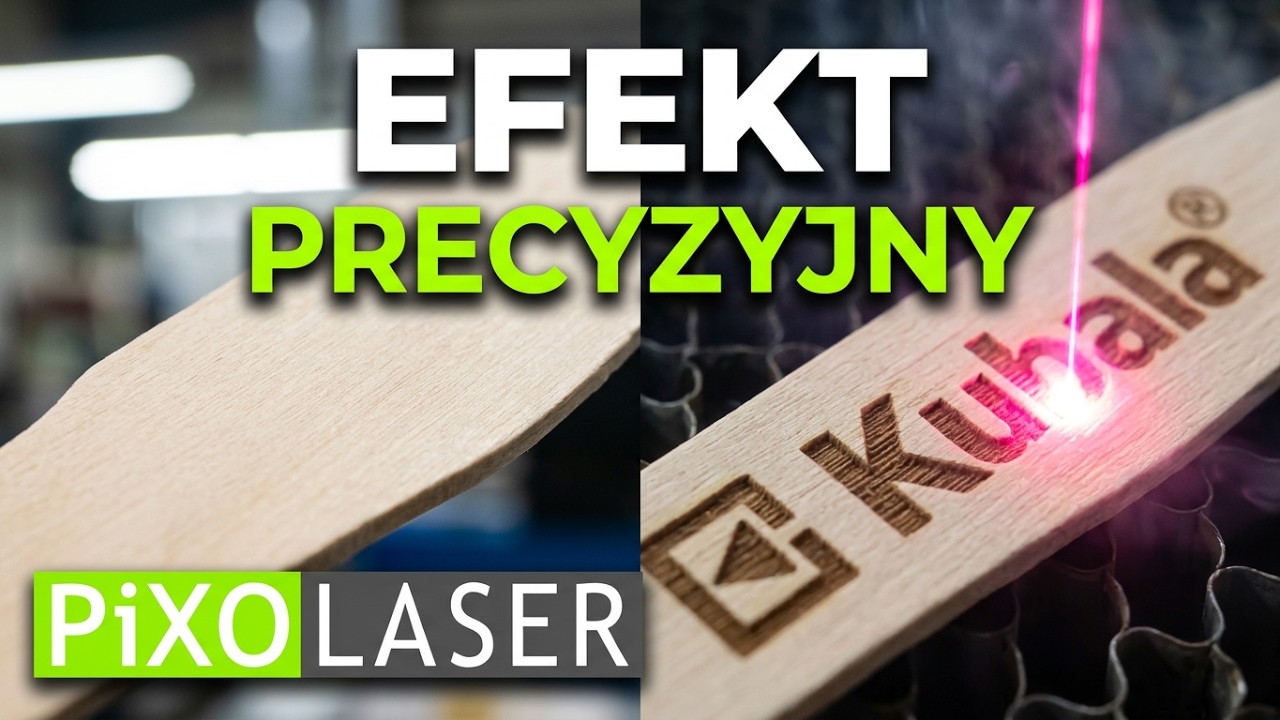 Znakowanie detali z drewna cz1 PiXO Laser