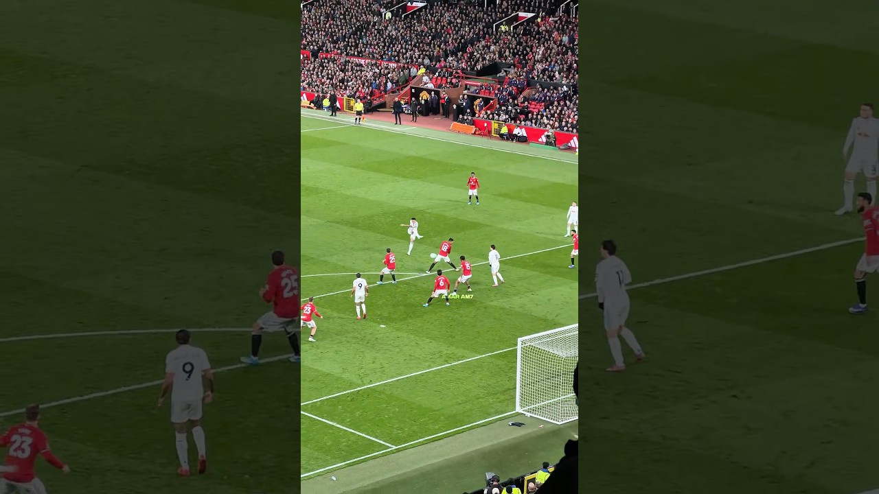 Noah Okafor scoring 2 goals against Manchester United vs Leeds #manchesterunited #leeds #leedsunited